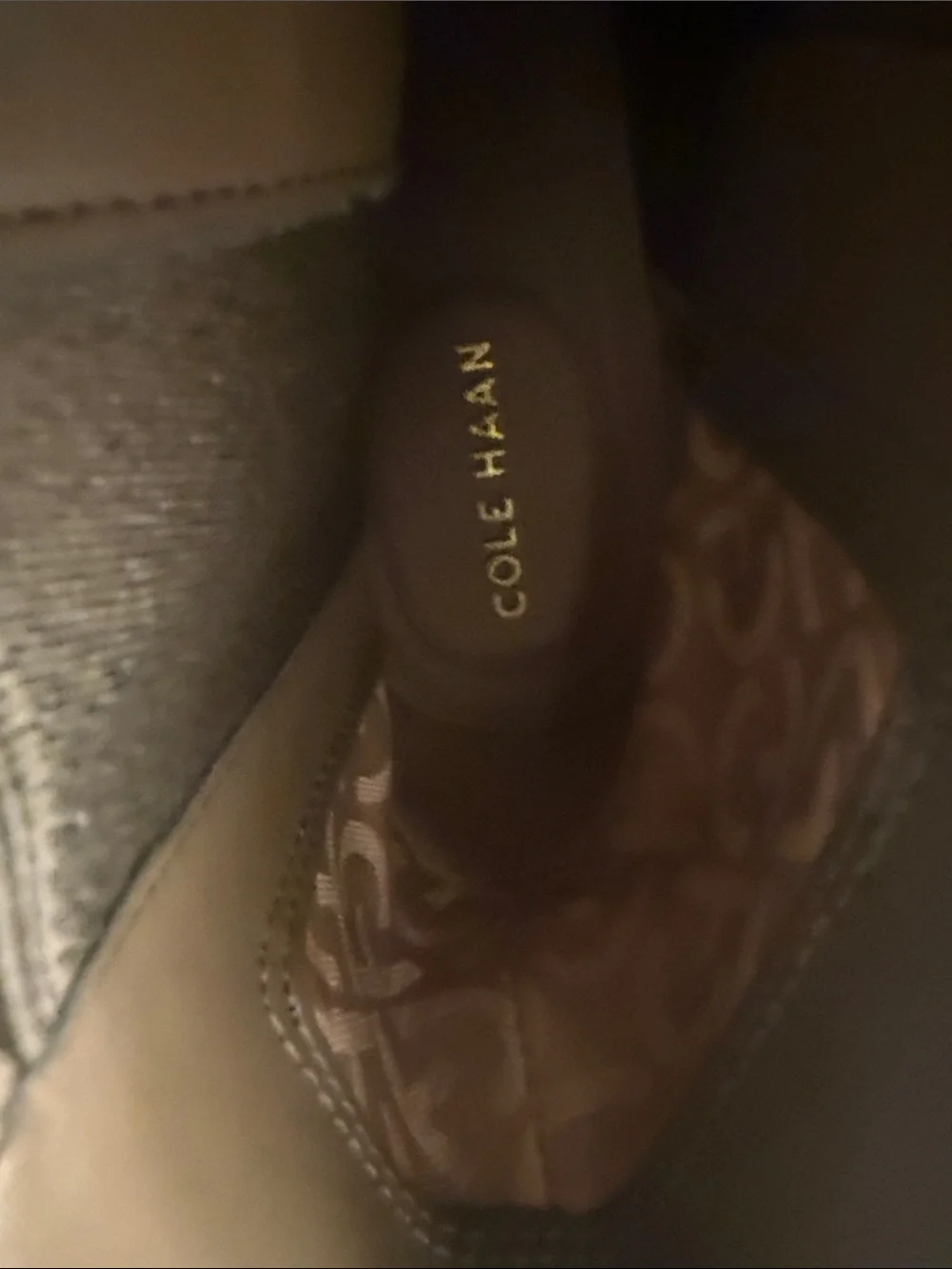 Cole Haan Taupe Suede Pointed Toe Ankle Boots